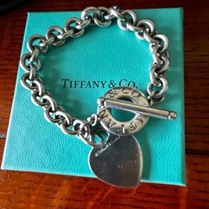 Retired Authentic Tiffany & Co. Heart Tag Toggle Bracelet